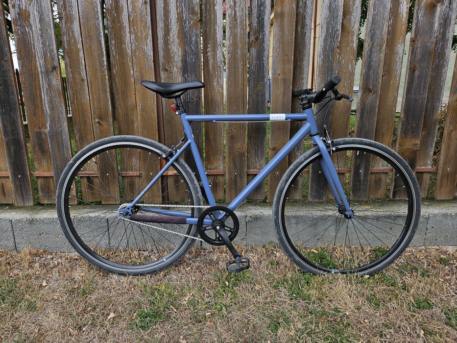 Bicicletă de oraș Elops Single Speed 500 albastru - Decathlon