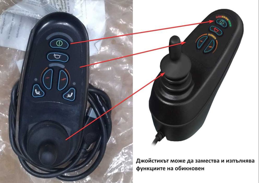 Продавам VR2 джойстик за акумулаторна инвалидна количка