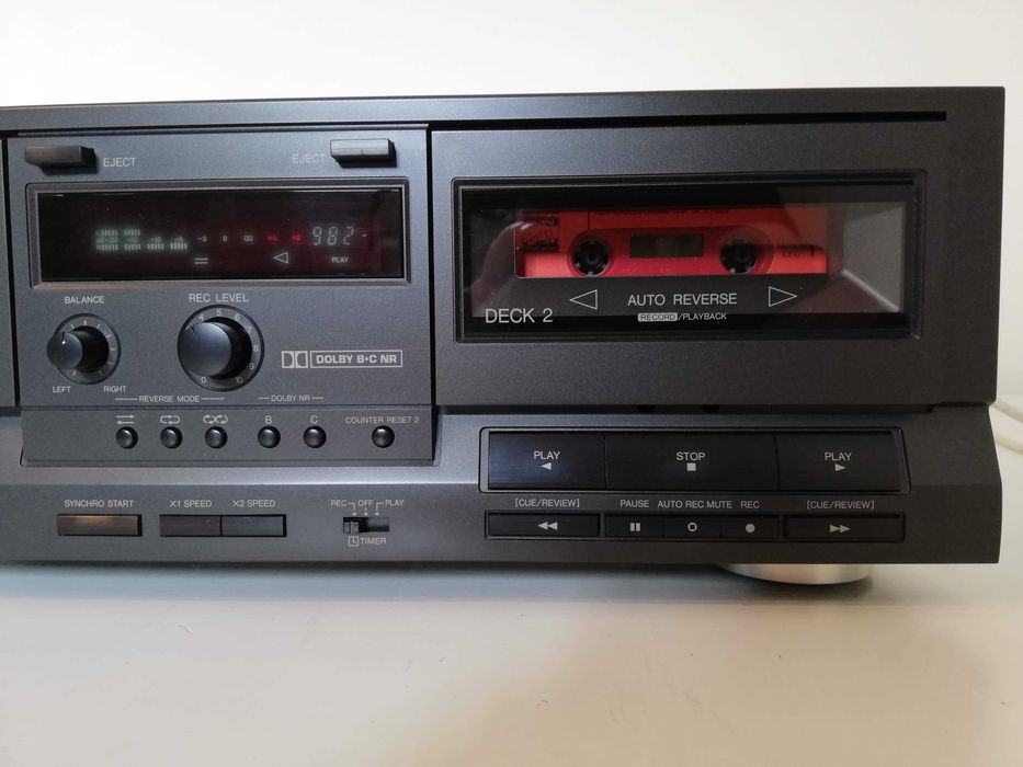 Stereo Double Cassette Deck TECHNICS model RS-TR212 - Vintage/Japan/Impecabil