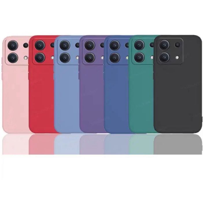 Xiaomi Redmi Note 13C 13T 13 PRO 5G Husa Silicon Colorat Interior Fin