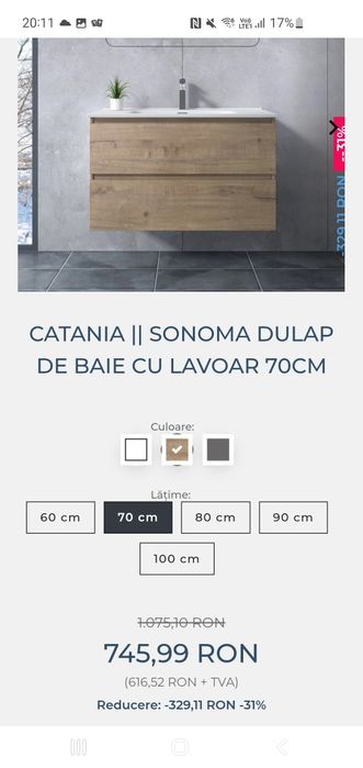 Vând dulăpior cu ghiuveta