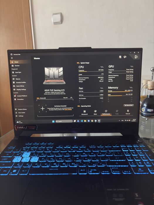 ASUS TUF A15 Ryzen 7 6800HS RTX 2050 16GB DDR5 1T SSD