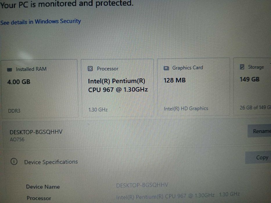 Vand mini laptop Acer Aspire One 756