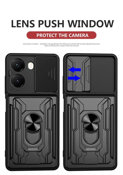 Xiaomi Poco X7 / X7 Pro / RING CARD SLOT Удароустойчив кейс гръб