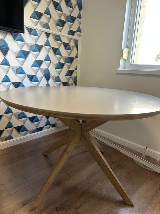 Masa dining rotundă de exterior