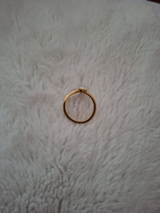 Inel din oțel inoxidabil placat cu aur de 24k