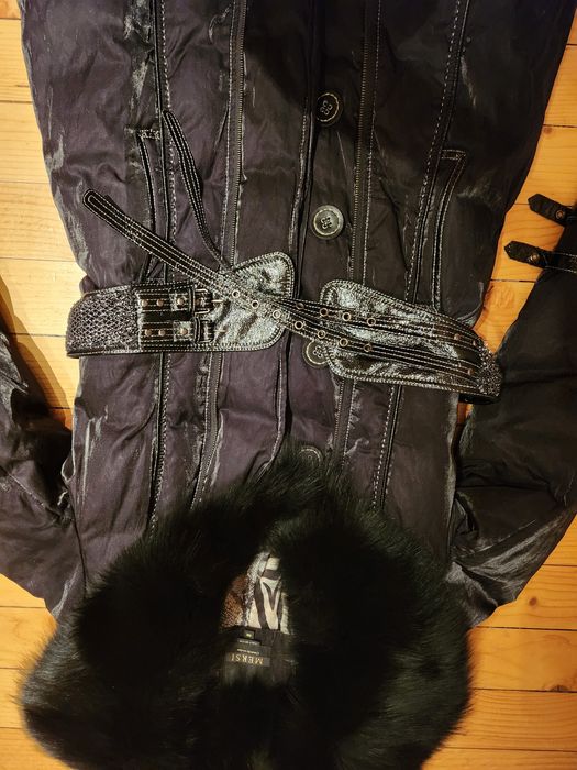 100 лв ПРОМОЦИЯ ! Италианско палто с яка от лисица