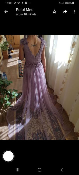 Rochie cu trena marimea 42