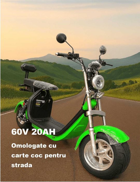 Scuter electric Harley baterie 20 Ah red