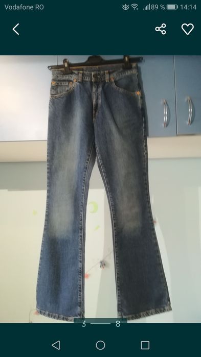 Blugi dama originali Levi 's Strauss adusi din London