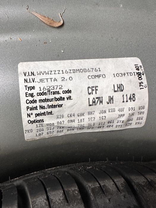 Vw Jetta 2.0 tdi на части / фв джета 2.0тди 140 на части