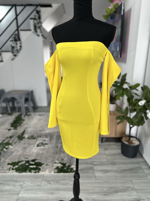 Rochie noua eleganga cu maneci largi