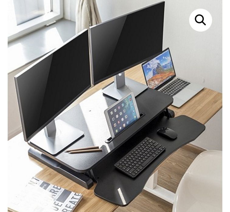 Голямо Ергономично бюро за монитор 80см ширина и 40см дъбочина