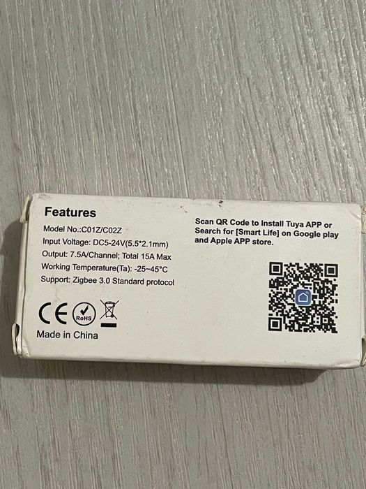 Controller LED Zigbee 3.0 compatibil Tuya banda LED CCT alb variabil