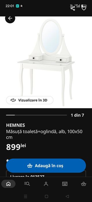 Masa de toaleta și scaun ikea