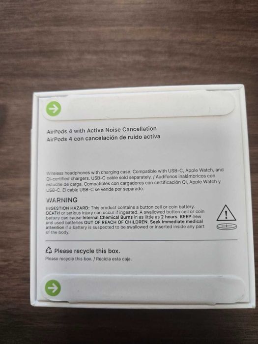 Слушалки Apple AirPods 4, Active Noise Cancellation