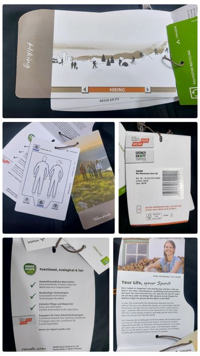 Vesta VAUDE Hurricane III Softshell Green Shape Stretch, Nr. 40 sau M