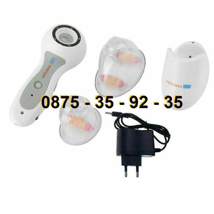 Антицелулитен масажор Celluless MD. Вакуумен масаж антицелулит целулит