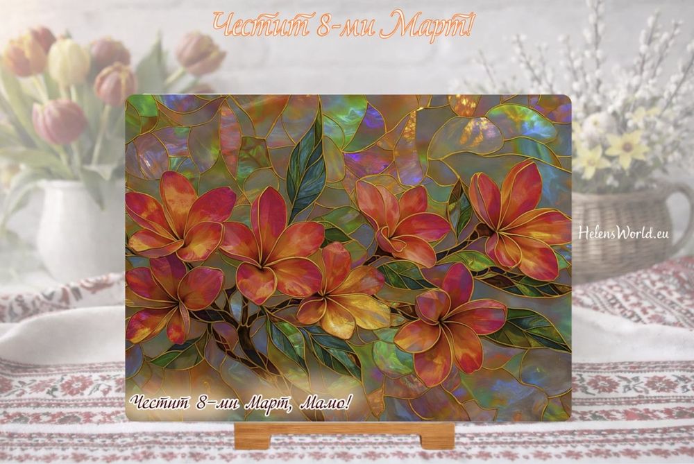 Персонализирана Стъклена дъска за рязане в кухнята