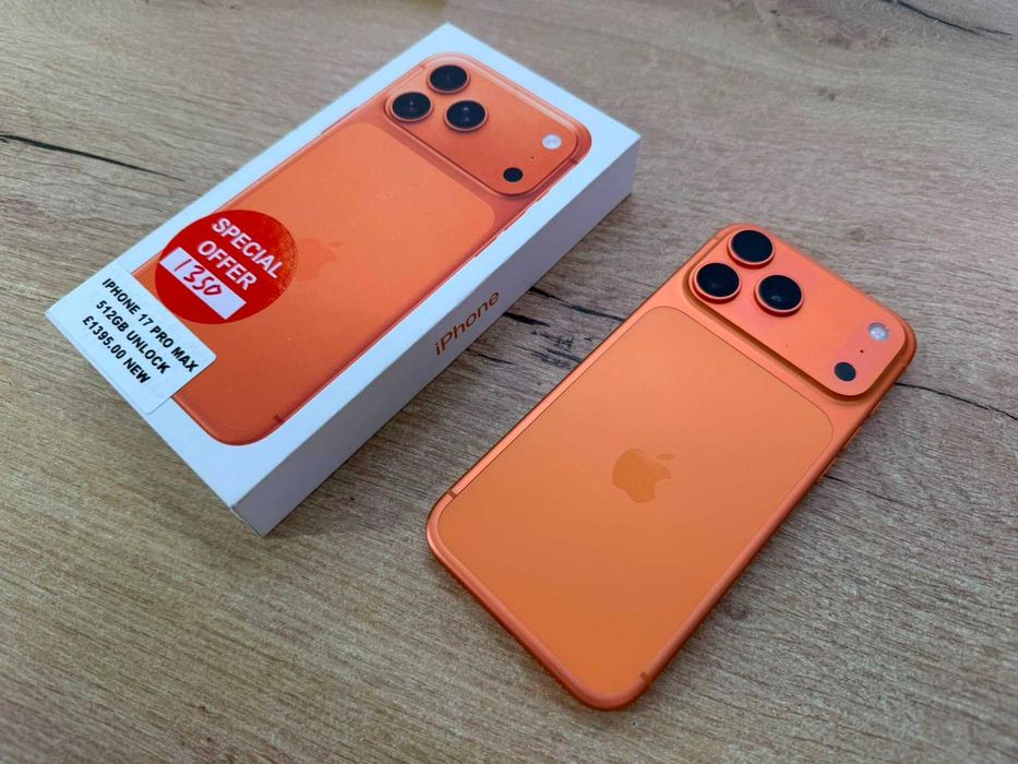 Apple iPhone 17 Pro Max 512GB Cosmic Orange 100% Baterie Cutie Garanție 24 Luni
