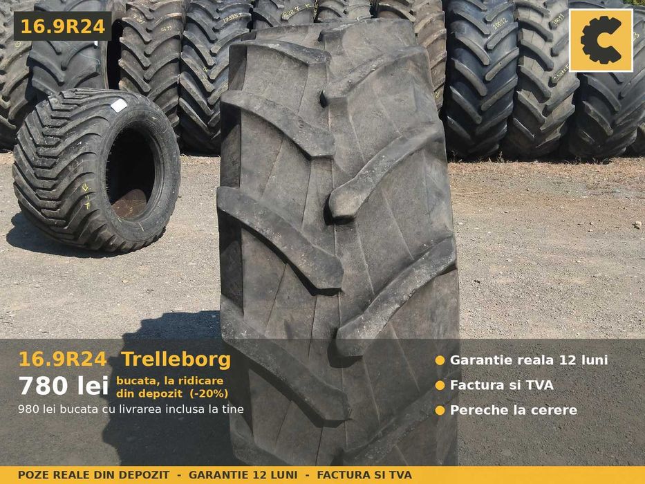 Cauciucuri 16.9R24 420/85R24 Trelleborg Anvelope Tractor Fata SH TVA