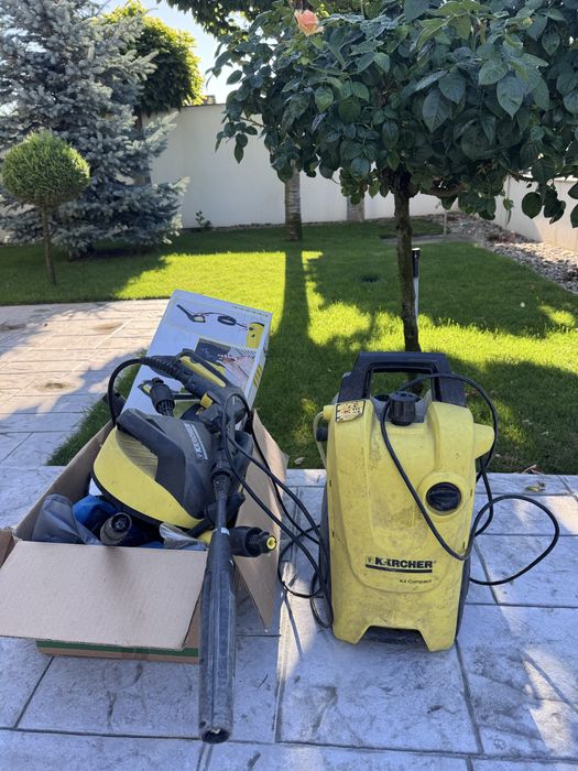 Aparat de spălat cu presiune Kärcher K4 Compact + accesorii + cutie originală