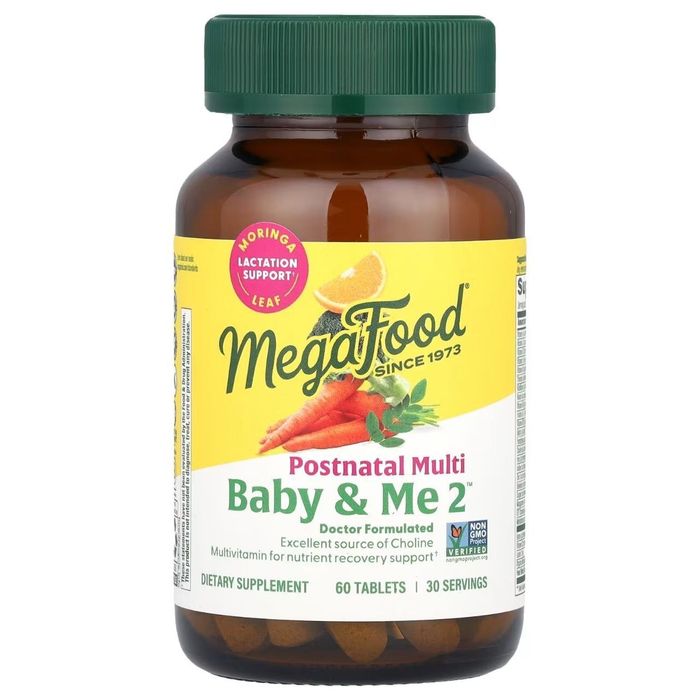 Послеродовой Комплекс Постнатал MegaFood,Baby & Me, Postnatal Multi.60