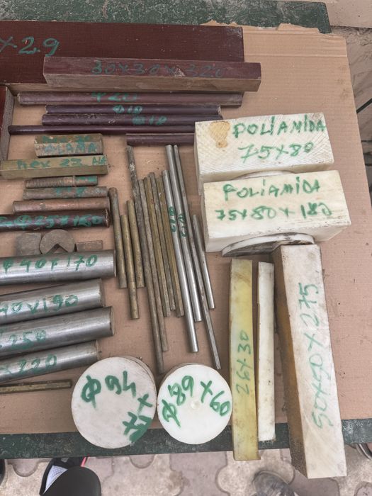 Materiale strung inox alama fonta xiluminiu