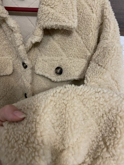 Дамско пухкаво палто oversize