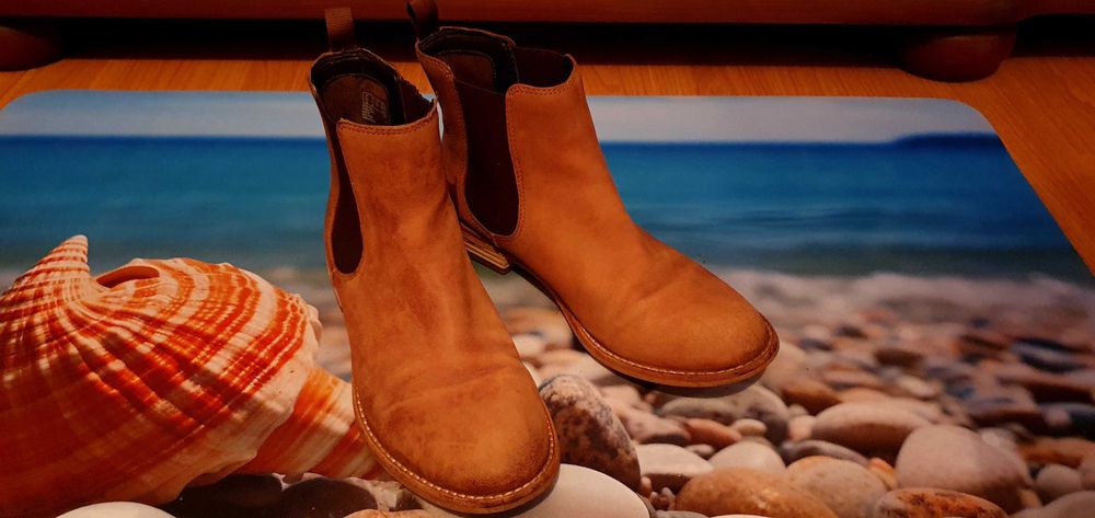 Clarks дамски боти естествена кожа 36 номер