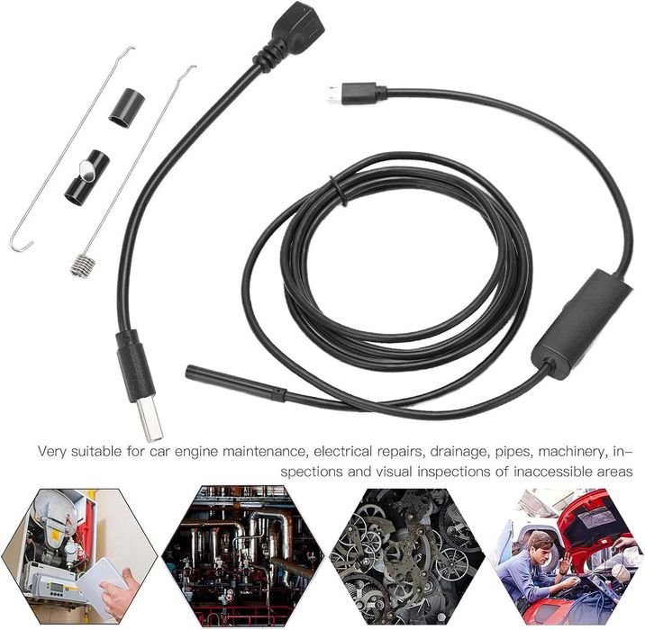 Ендоскоп камера Inskam AN-97 USB 5.5mm | SOFT | IP67 | Android &PC