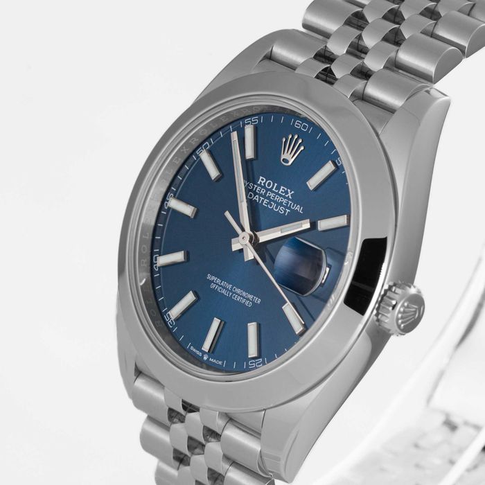 Rolex Datejust 41mm 126300 Bright Blue dial