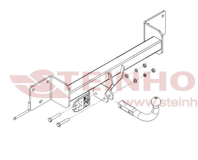 carlig remorcare bmw x1 e84 suv 2009 - 2015