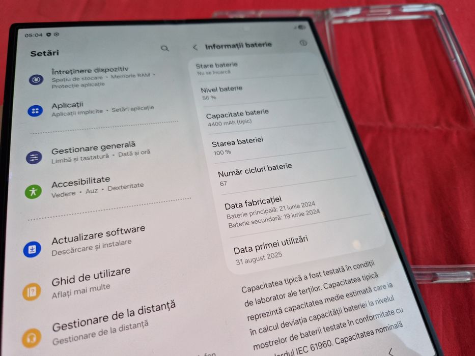 -Samsung Z Fold 6, Nou, 512Gb, 12Ram, Bat:100%, 67 cicluri incarcare,