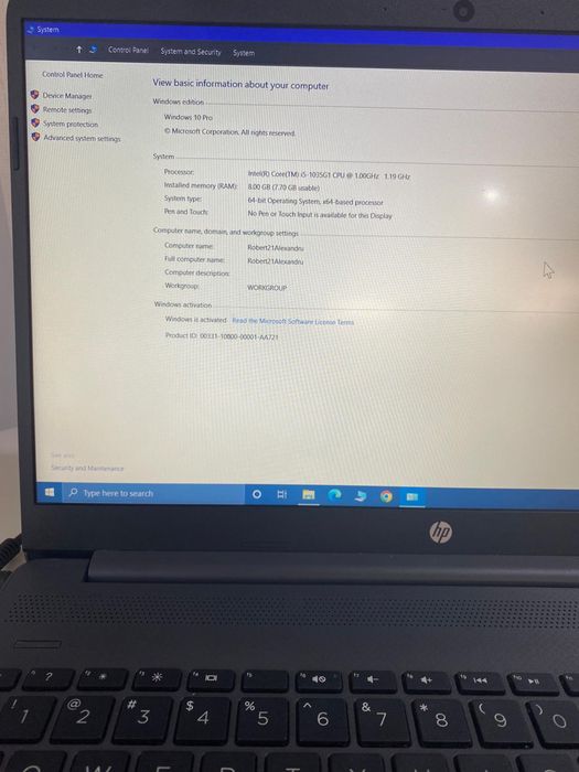 Laptop HP 15S-FQ1071NQ Amanet BKG