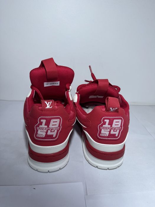 Adidasi/Snekaers Louis Vuitton skate LV white and red