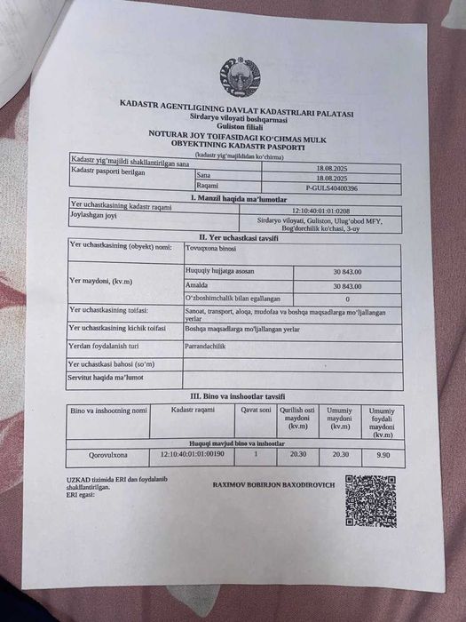 Ferma  sotiladi +  yerlari bilan