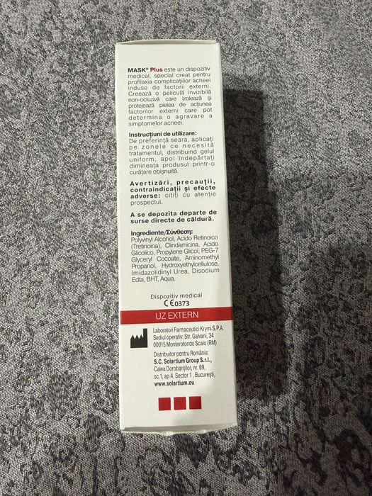 Mask plus acne gel
