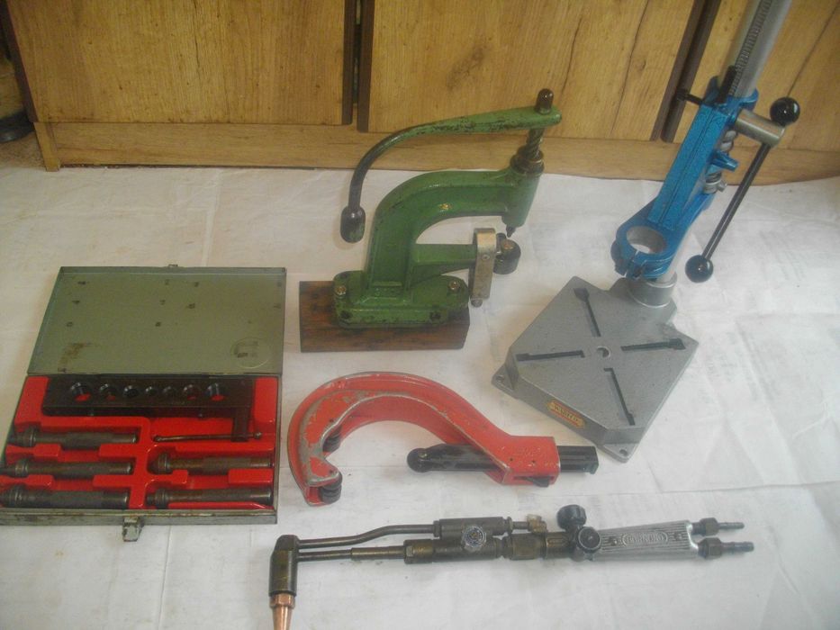 Тръборез 5" Преса Конусна дъска 22мм Оксиженен резак Стойка бормашина