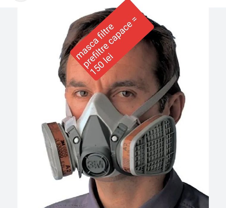 Masca 3M , praf fum gaze chimicale lacuri vopsele mirosuri