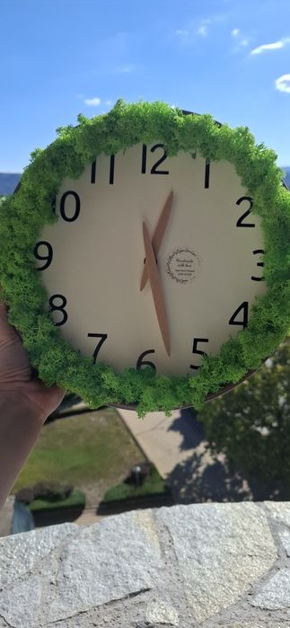 Промоция ! До изчерпване 30лв! Стенен часовник със скандинавски мъх