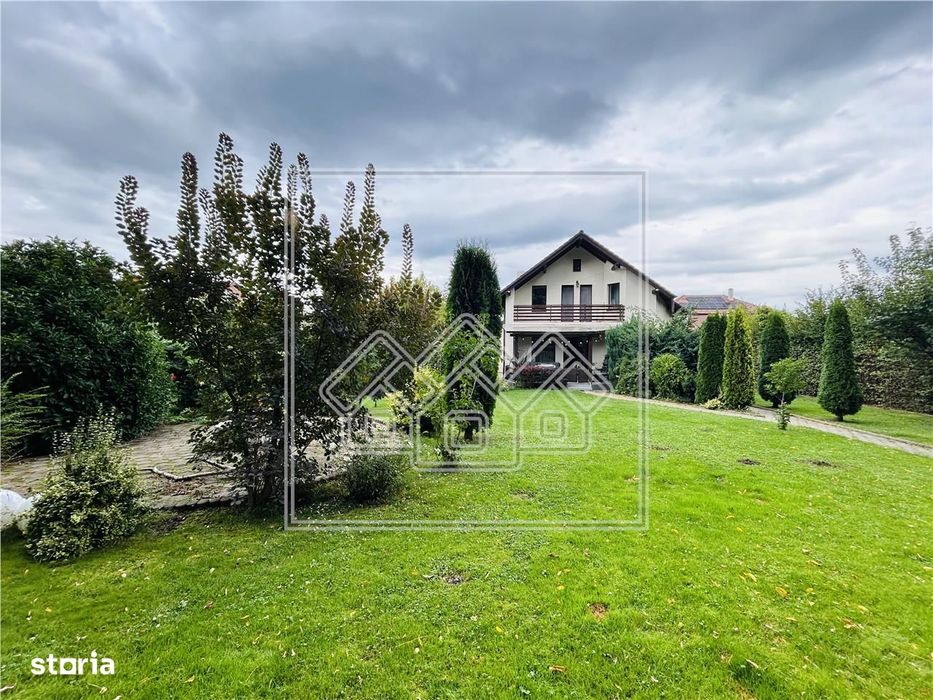 Vila confort lux in Sibiu, 202 mp, terasa mare, teren 1750 mp utili