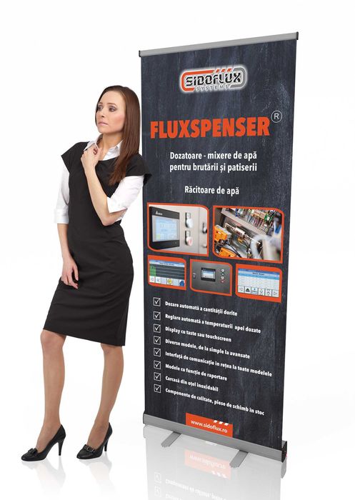 Roll up - 265 lei  / buc (sistem, print, husa)