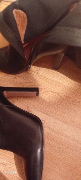 Женские кожаные сапоги, осень 36 размер