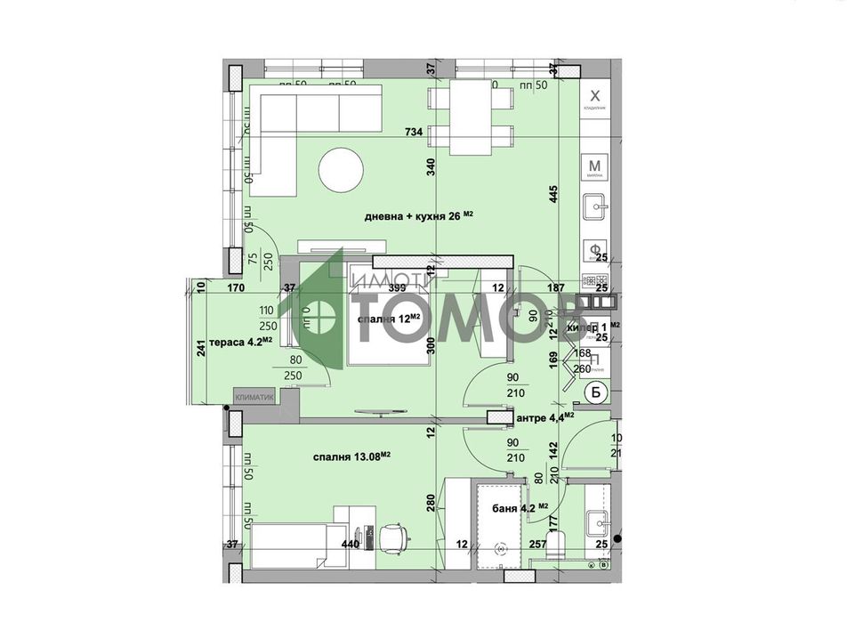 Прекрасен тристаен апартамент с АКТ 14 в кв.Самара 3/БЕЗ КОМИСИОН/