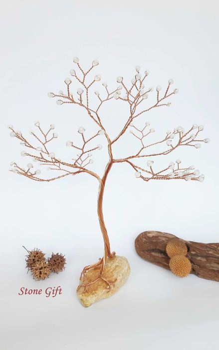 Дръвче Лунен камък, Подарък Жена, Подарък Перли, Бижу Жена, Сватба