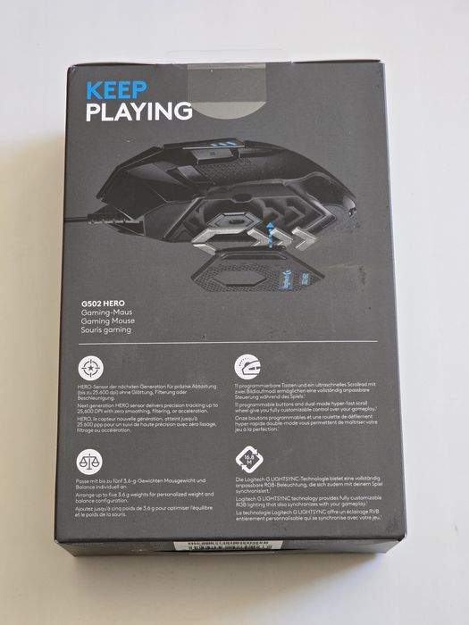 Vand mouse gaming Logitech G502 Hero RGBsigilat