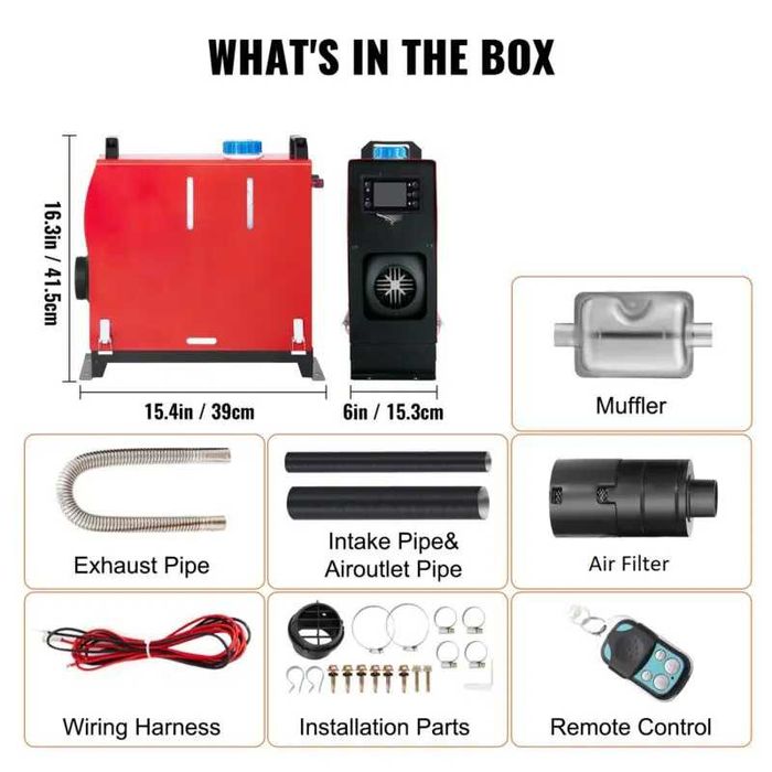 Суха дизелова печка за каравана кемпер - 5 / 8 KW