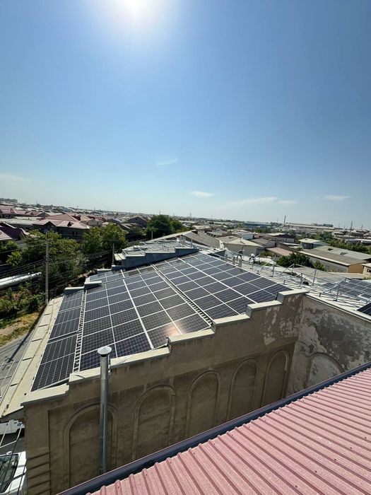 Quyosh panel podklyuch ustanovka Установка солнечниых панелей