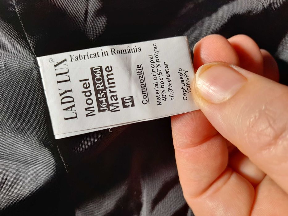 Costumas dama din jerse, rochita model floral si sacou turchiz - 40